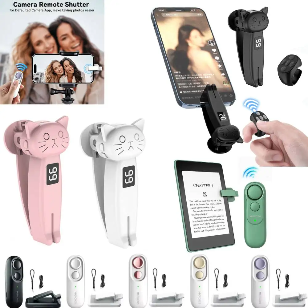 

New Remote Page Turner Phone Camera Video Record Remote Triggers Clicker Page Turner for Kindle Paperwhite Oasis Kobo EReaders+