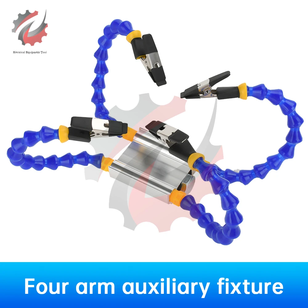 

Helping Hands Bench Vise Table Clamp with Flexible Arms Solder Iron Holder PCB Repair Third Hand Soldering Tool Workshop Station