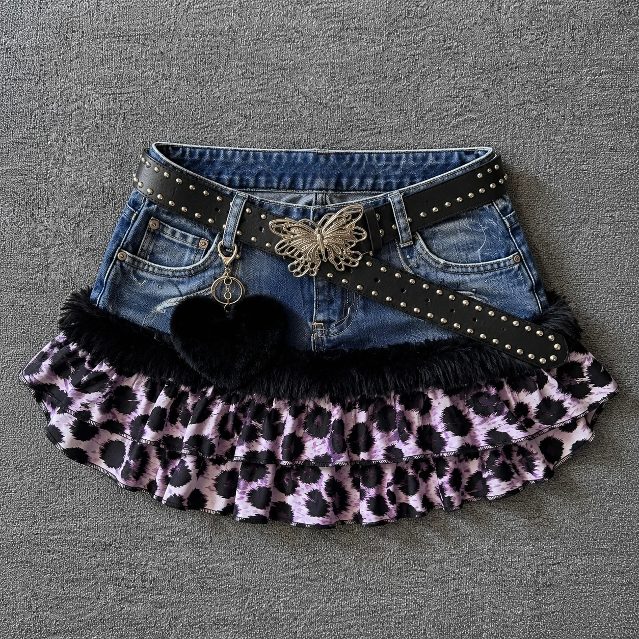 Lässiger amerikanischer Vintage-Minirock für Damen, Y2K-Subkultur, Punk-Retro-Stil, sexy, schmaler Jeansrock, Party-Outfits, Teenager-Mädchen 2026