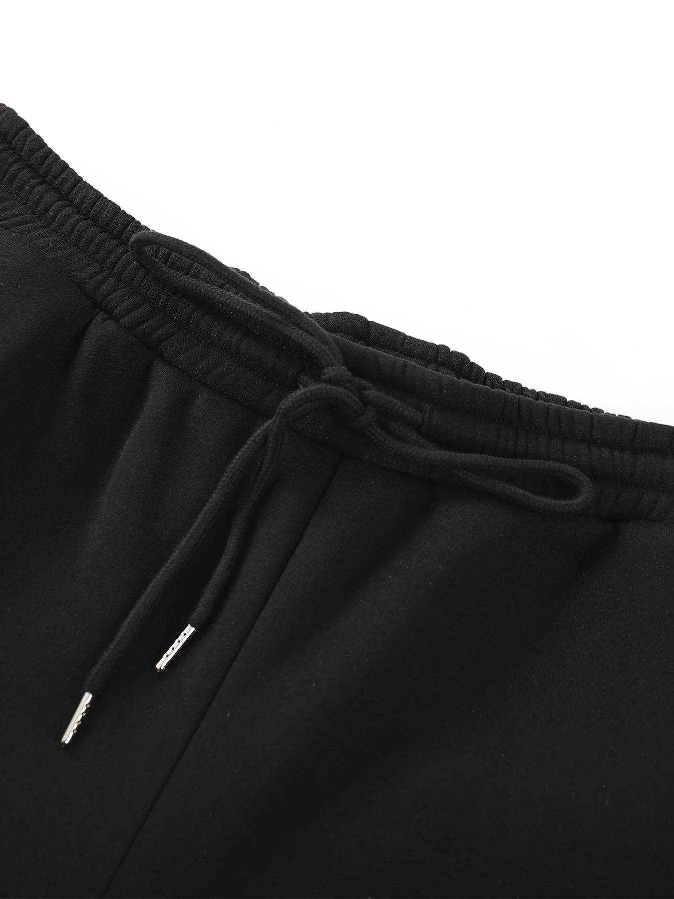 Men's Plus Size Black & Red Patchwork Set Oversized Zip-Up Hoodie & Jogger Pants 2 Piece view 5