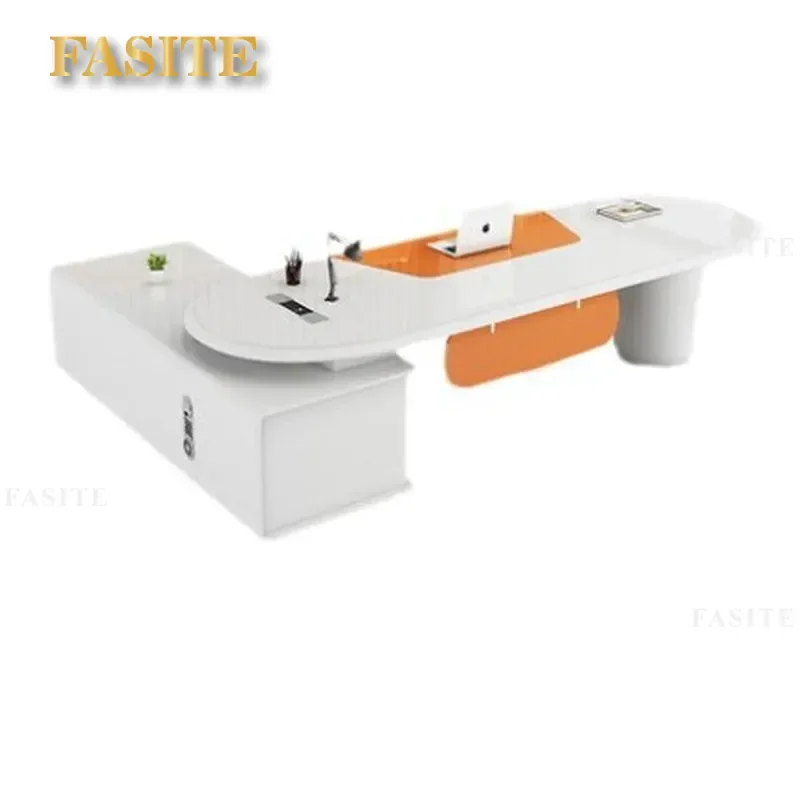 For Modern Office Simple Fashion Manager Supervisor Desk Painting Process President Table Business Furniture