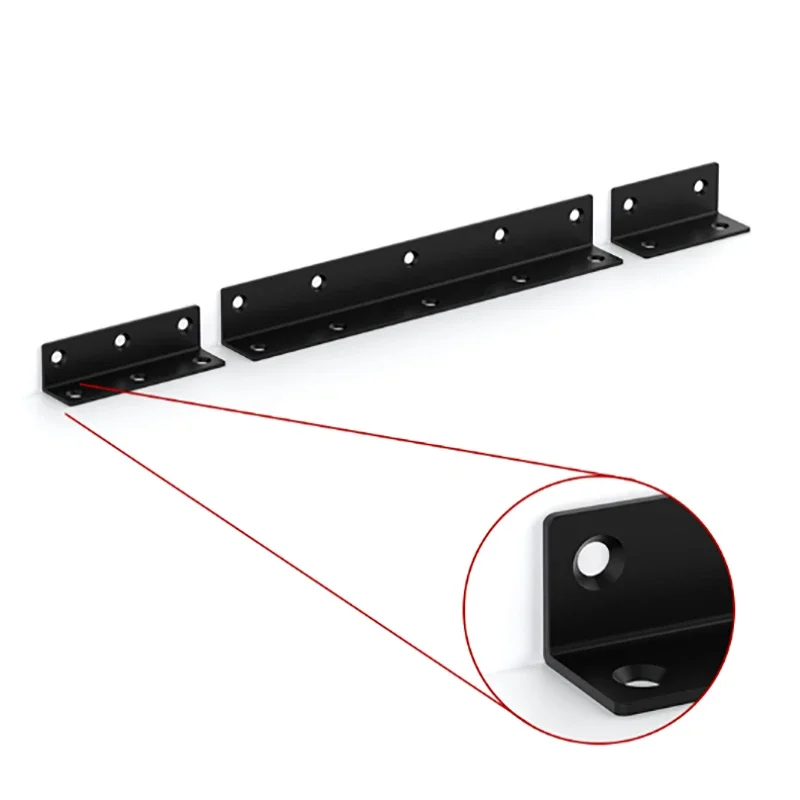 1Pcs Thicken Lengthen L-Shaped Stainless Steel Corner Code Furniture Fixator Furniture Connector 90 Degree Right Angle Bracket