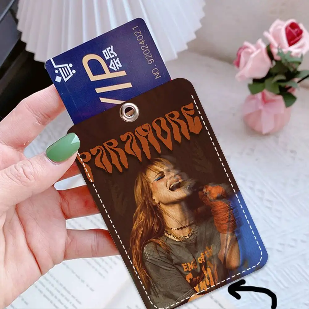 حامل بطاقة أنيمي من Singer P-Paramore مناسب لحامل بطاقات العمل التجارية المصرفية وبطاقة الهوية الائتمانية وحامل حقيبة المفاتيح