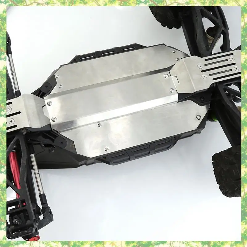 

T84C-Stainless Steel Front And Rear Chassis Armor Skid Plate Protector For TRAXXAS 1/10 MAXX RC Car Accessories