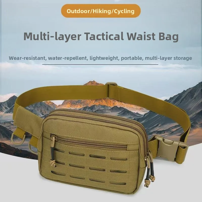 

Уличная тактическая камуфляжная мужская многофункциональная поясная сумка с быком, большая емкость, портативная сумка для мобильного телефона, сумка через плечо