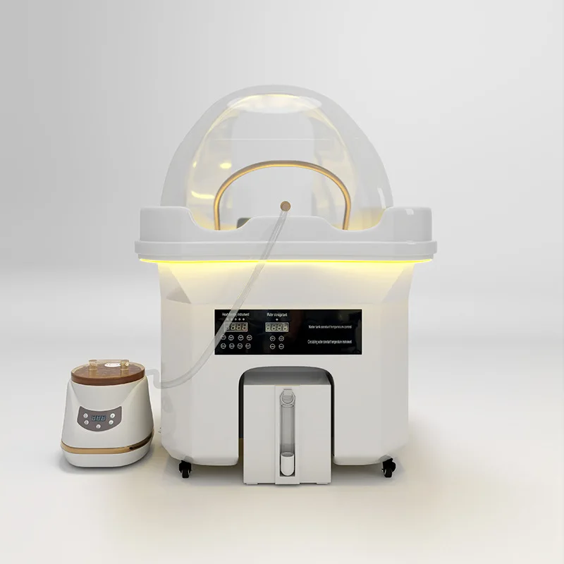 새로운 모바일 헤드 테라피 베이슨 헤어 케어 센터 헤드 테라피 기기 물 순환 훈증 샴푸 기계