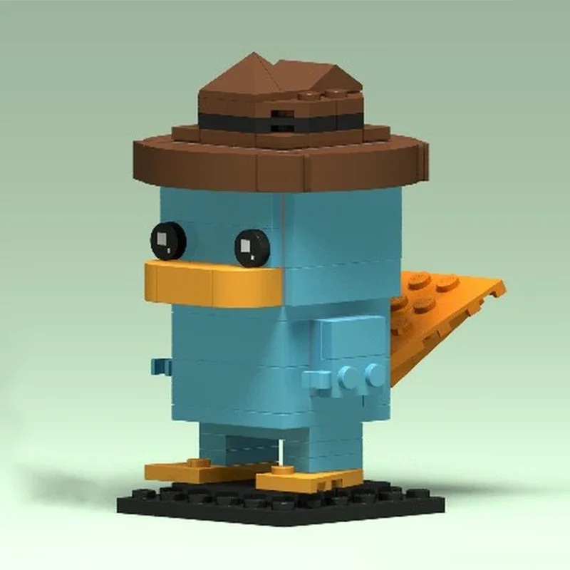 

114pcs MOC Perryes the Platypus Brickheadz Building Blocks Christmas Gift asy-to-Start Beginner Friendly Kit