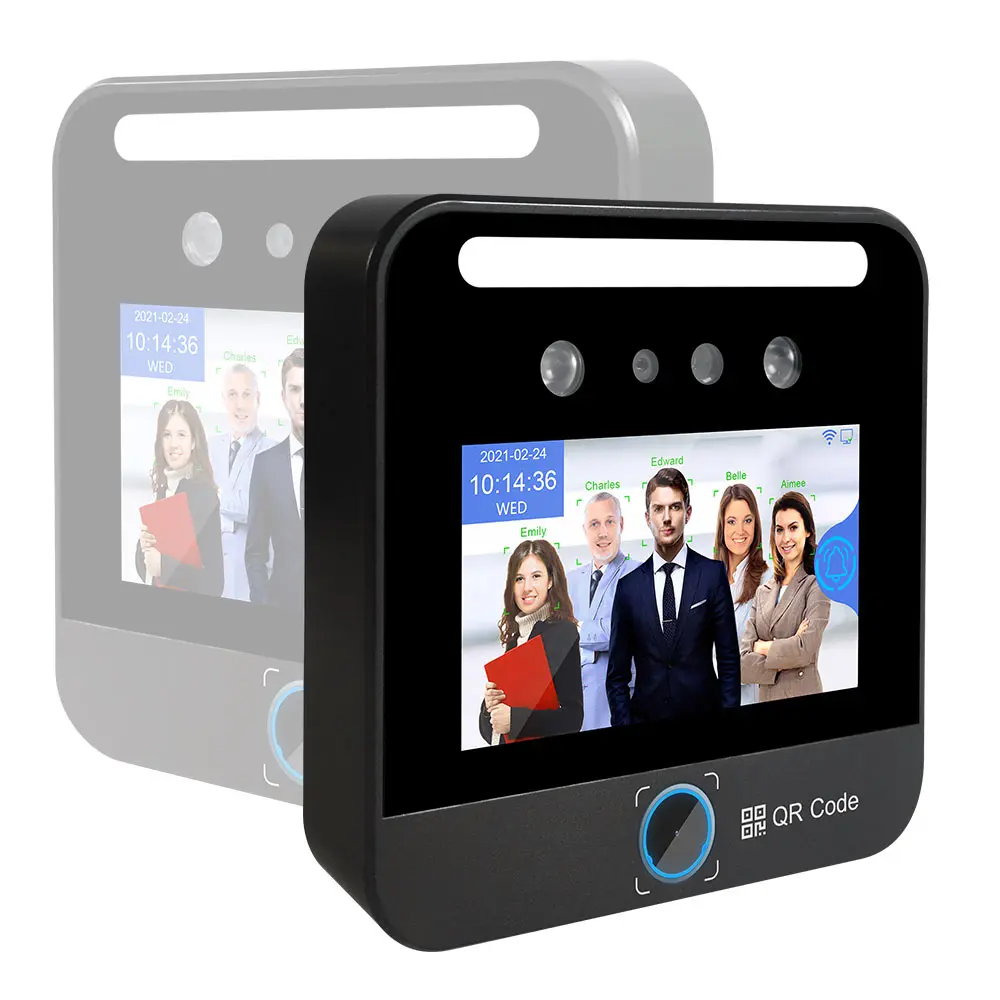 AI Biometric Face Recognition Terminal Turnstile  Reader Time Attendance Machine For Access Control Indors