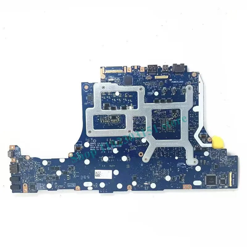 CN-0D3R1D 0D3R1D D3R1D With SR3YY I7-8750H CPU LA-F551P For DELL 15 R4 17 R5 Laptop Motherboard N17E-G2-A1 GTX1070 100%Tested OK