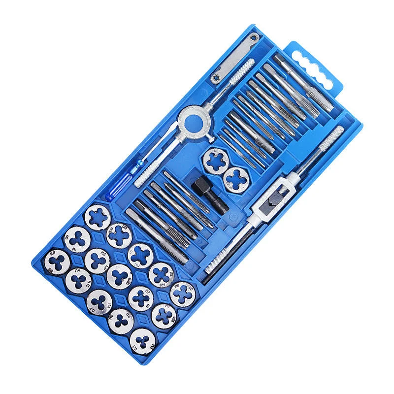 40pcs Metric & Imperial Tap and Die Set, Thread Cutting & Repair Kit, Universal Threading Tool for Automotive & Workshop Use Set