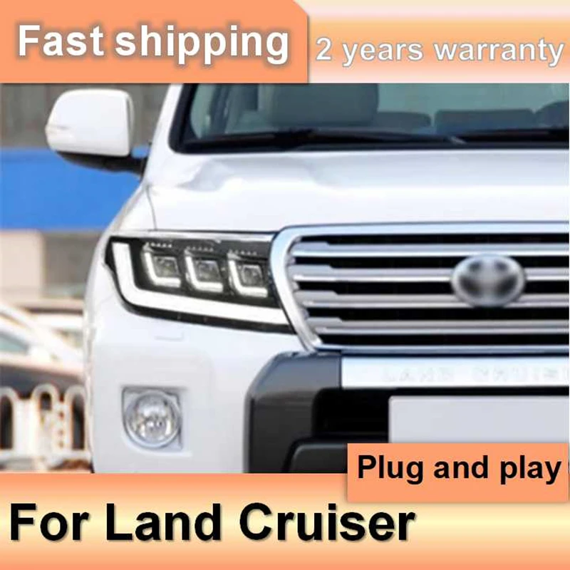 

Автомобильные аксессуары для Toyota Land Cruiser, фары 2007-2015 LC200, фара Land Cruiser, DRL, указатель поворота, низкий, высокий Be