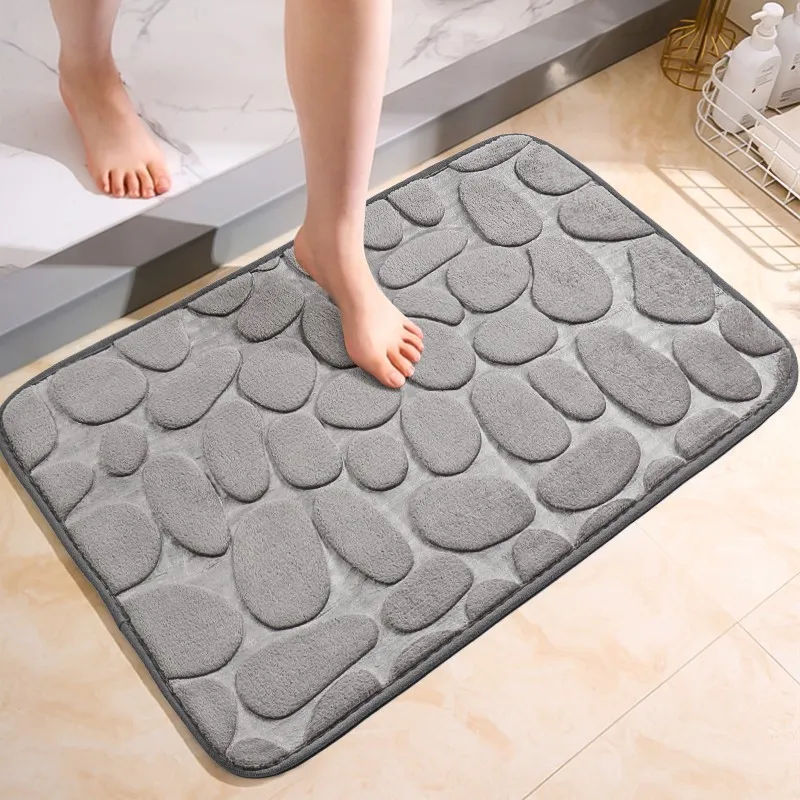 Bath Mat Rug, Soft and Comfortable Carpet for Bath, Rapid Water Absorption, Machine Wash, Non-Slip for Bathroom Floor Rugs Mats