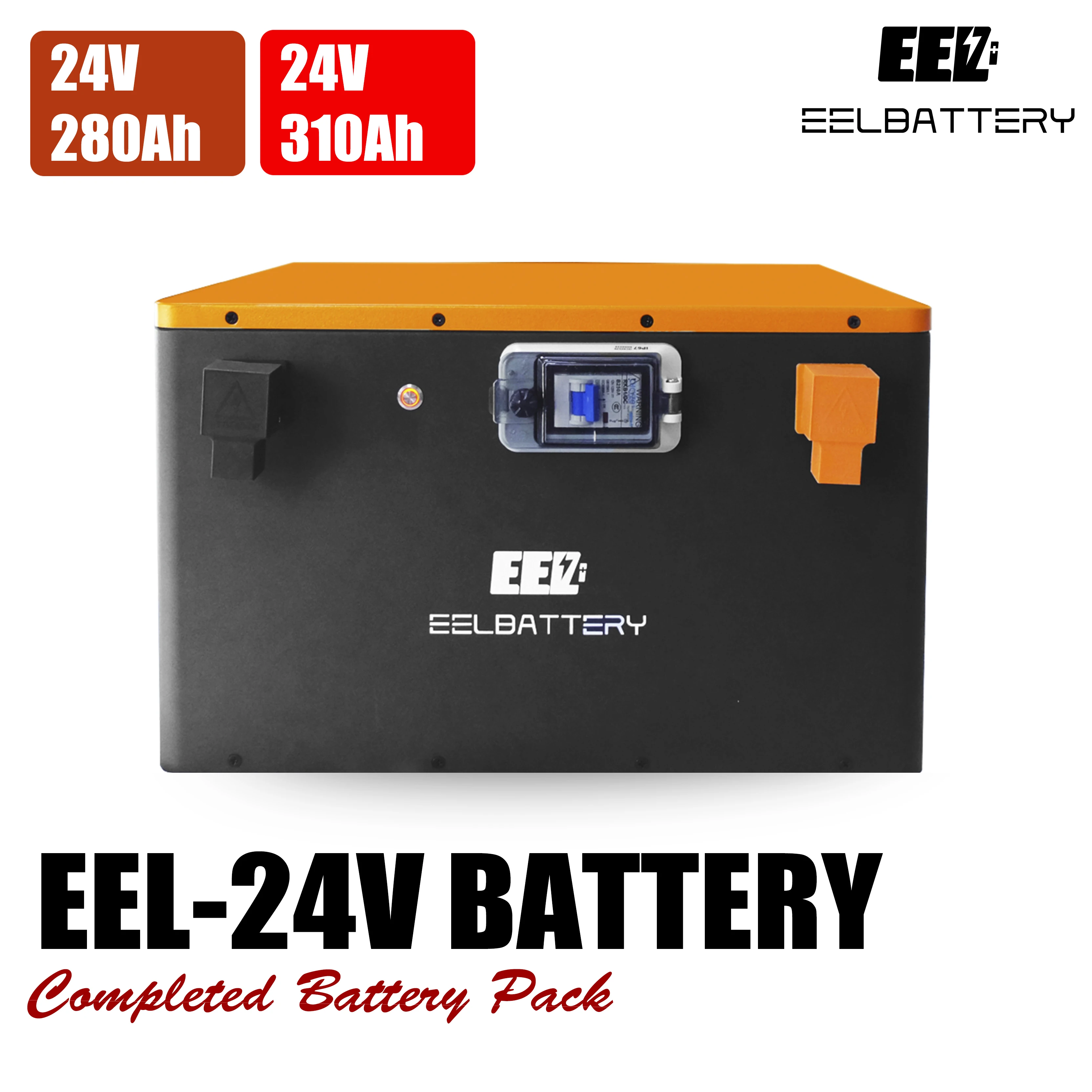 Met 8 Stuks Cellen 12/24V Lithium Ion Fosfaat Batterij 24V Lifepo4 Batterij 300ah 400ah 500ah Lifepo Batterij