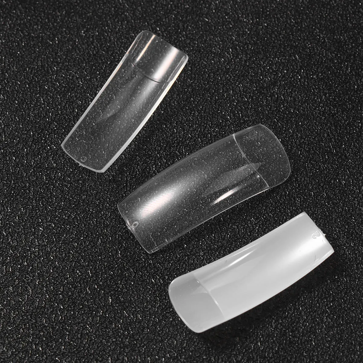 

1000Pcs French Nail Tips Set Natural Transparent Thick False Nails Party Birthday Holiday Semi-Stick Artificial Fingernails