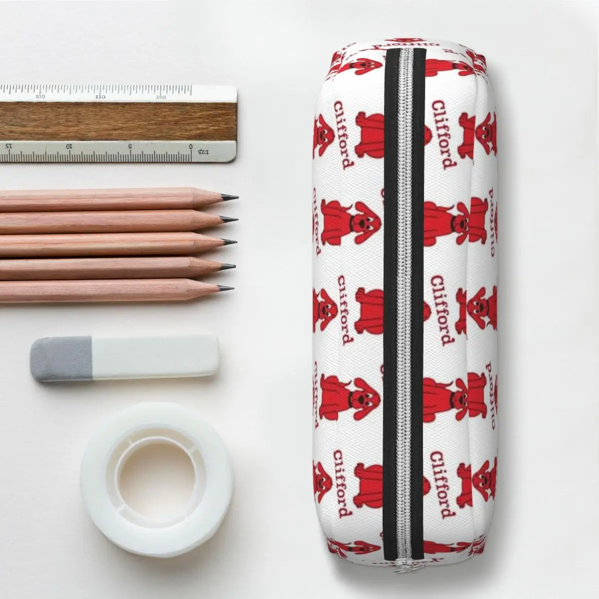 Clifford The Big Red Dog Pencil Cases for Student Gifts Pen Box Pencil Bag Pencil Pouch Pen Holder - view 6