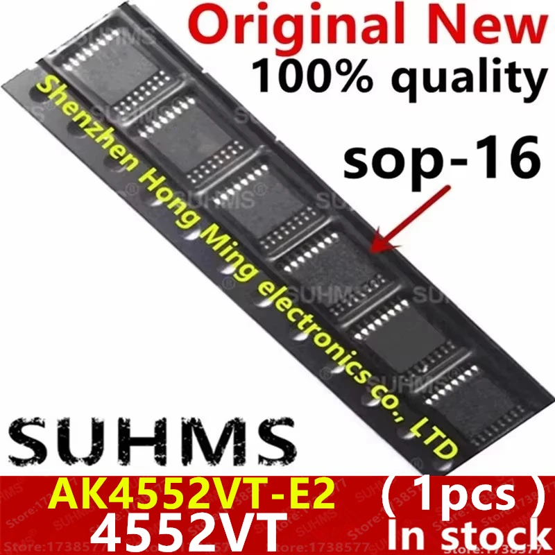 (1piece)100% New AKM4552VT 4552VT AK4552VT AK4552 AK4552VT-E2 sop-16 Chipset