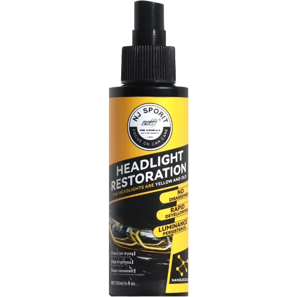 

Car Headlight Coating Spray Liquid Car Light Cleaner and Restorer UV Resistant Long Lasting Head Light Coating Spray for Car SUV