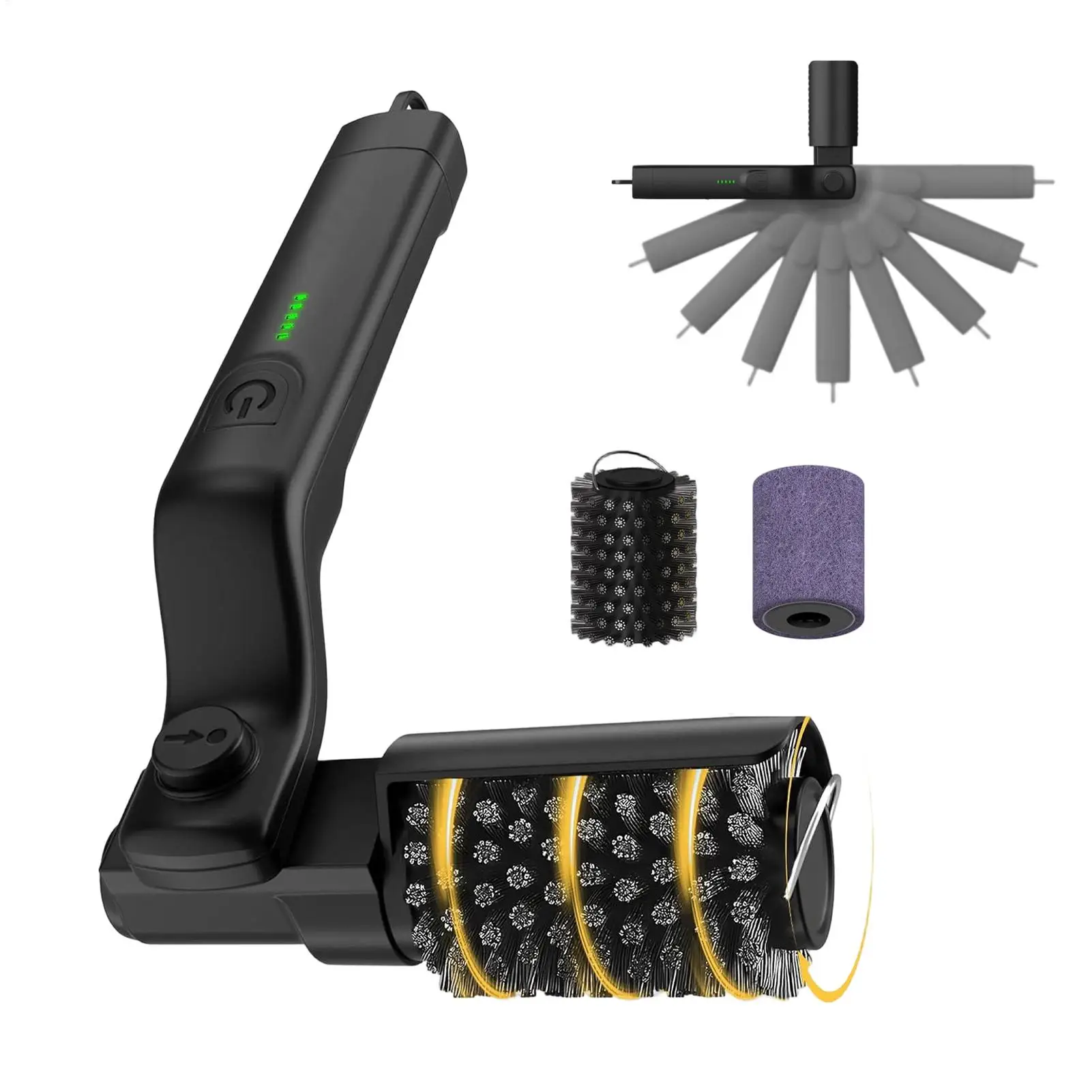Electric Grill Brush For Outdoor, 3-Speed Power Control, Stainless Steel BBQ Brush,90 Minutes Run Time Min