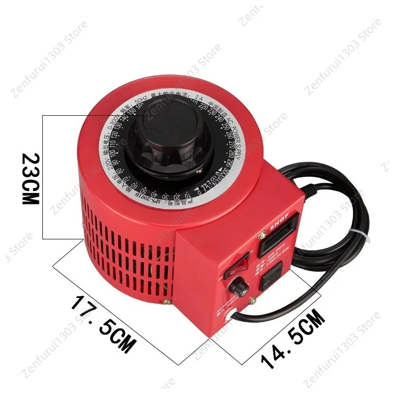 220V 0-300V Adjustable Single Phase Regulator Carbon Brush Transformer 0.5kVA AC Voltage Regulator 500W