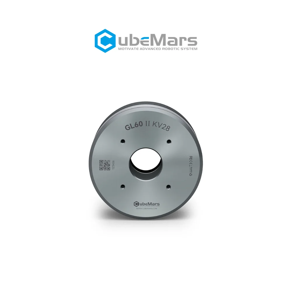 CubeMars GL60 II BLDC Gimbal Motor Low Cogging Torque with Hollow Driver Board for Camera 1Nm CAN PWM Communication Interface