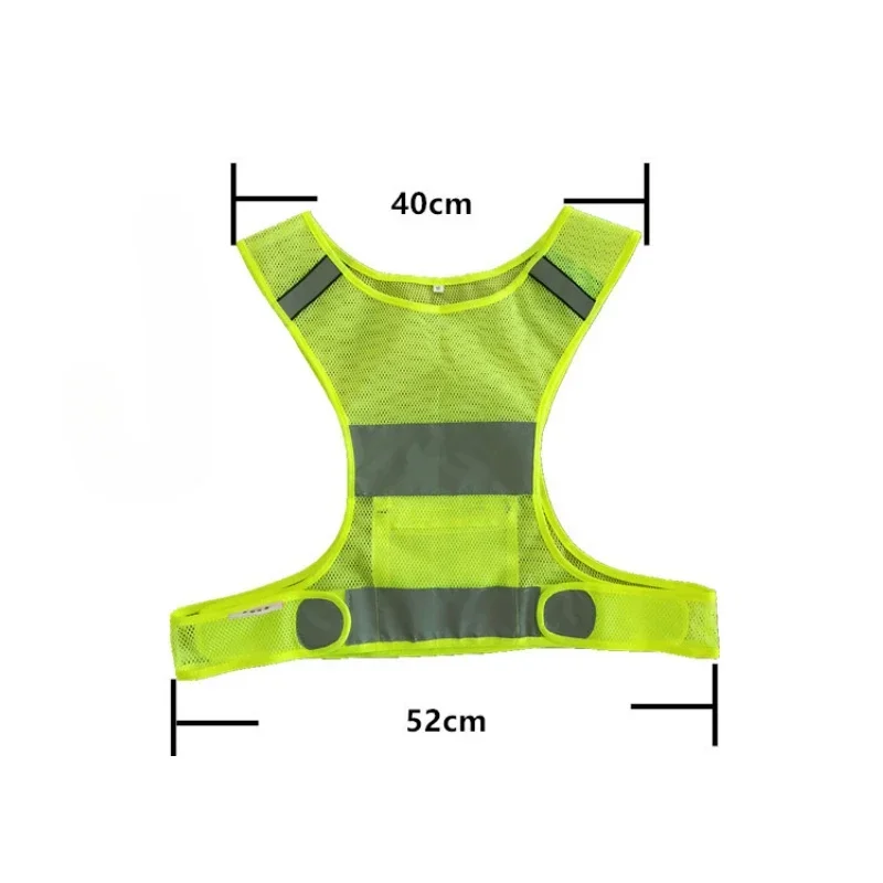 Outdoor Running Reflective Vest Cycling Vest  Lightweight Safety Fishing Vest Sports Gear for Women Men