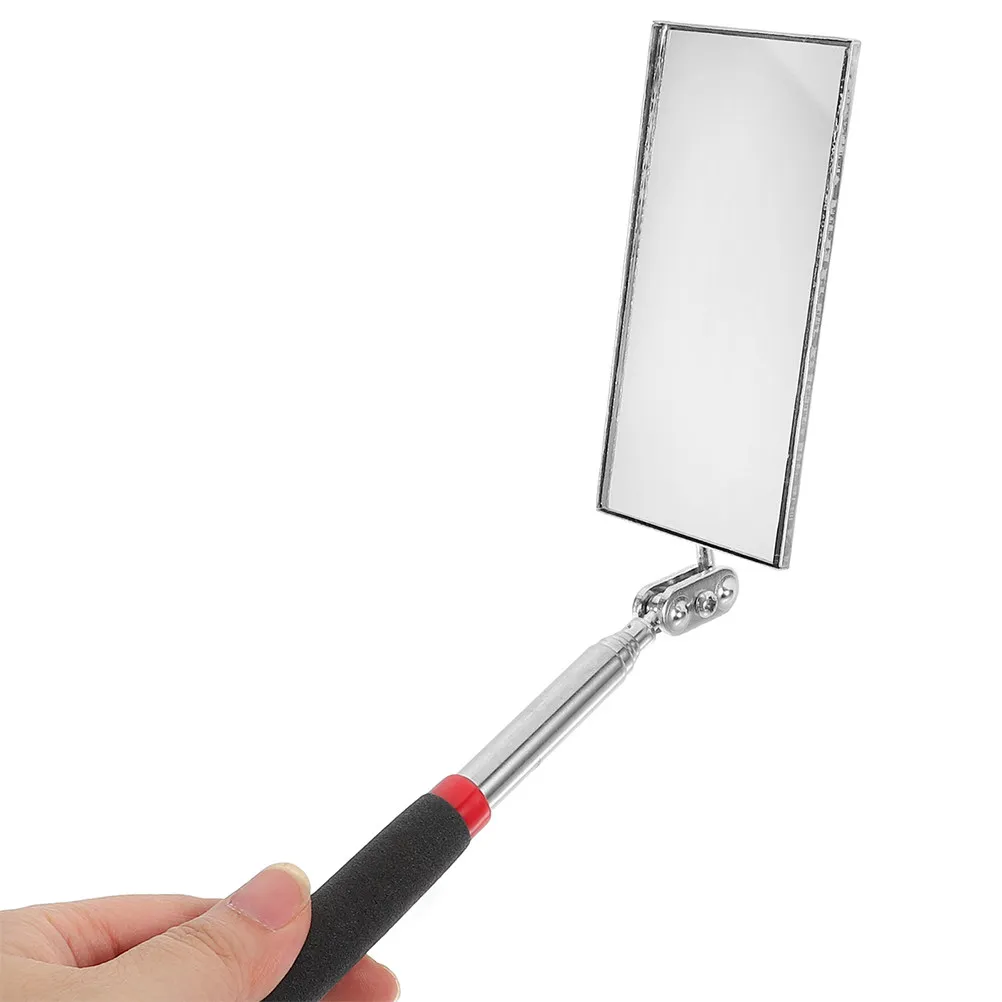 

2Pcs Flexible Telescopic Inspection Mirror High Definition Reflective Surface for Auto Mechanics Vehicle Maintenance Camping