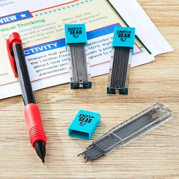 

(3 pack) Pen+Gear No. 2 Mechanical Pencil Dark Lead Refills, Pencil Lead Grade, 0.7mm, 90 Count