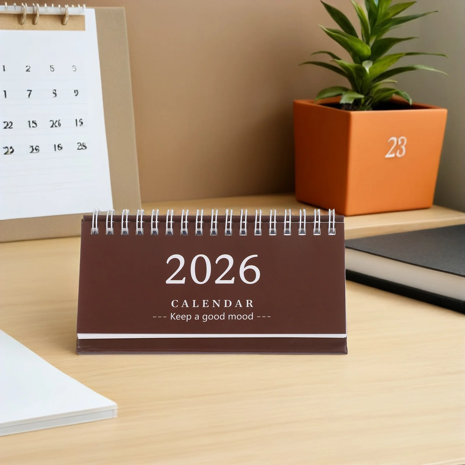 

3pcs Mini Desk Calendar Coil Binding Month Planner For Office Home And School Calendar For Time Management And Decoration