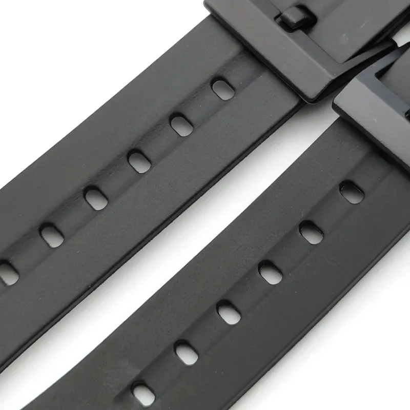 Silicone Watch Strap for Casio Watch Accessories 20mm 22mm Men Women Students Electronic Watch Black Sport Watchband Accessories