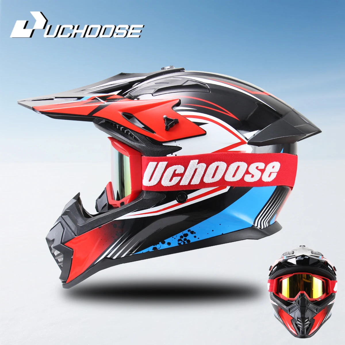 

DOT Certified Adult Women's Helmets for Motocross, Cross, Downhill, Off-Road Racing, Classic Motorcycle Riding Off-road goggles