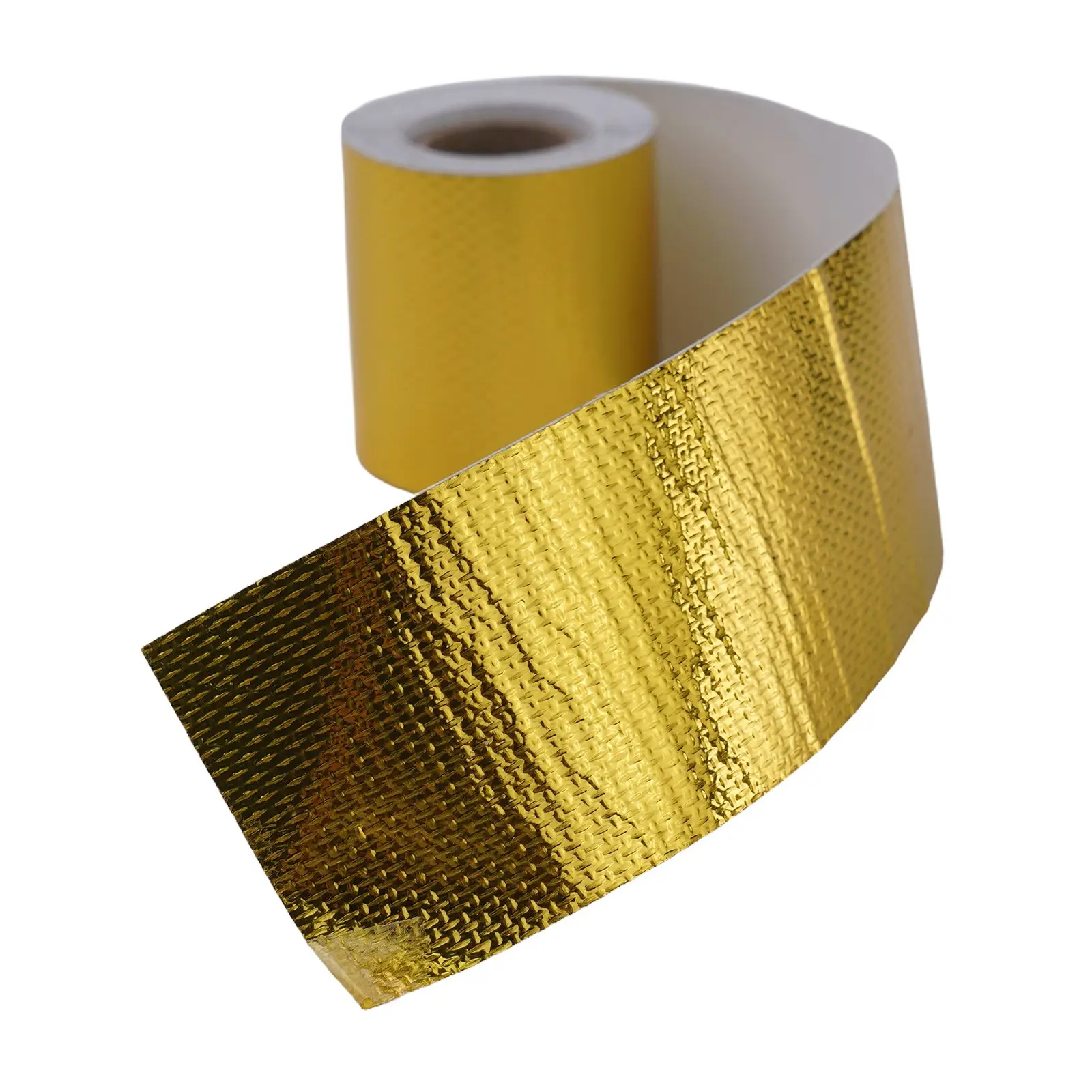 1PCS  Gold Car Motorcycle Exhaust Wrap Pipe Header Heat Insulation Roll Tapes Turbo Heats Exhaust Thermal Wrap Tapes