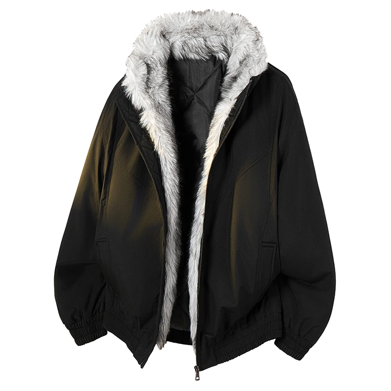 Winter Casual All-match Men Parkas Outdoor Thicken Warm Male Clothes American Style Comfortable Cotton Jackets Solid Color Trend