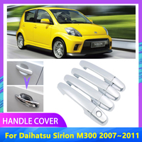 For Daihatsu Sirion M300 Boon Toyota Passo Perodua 2007~2011 Car Handle Cover Chrome High Quality Auto Rustproof Accessories