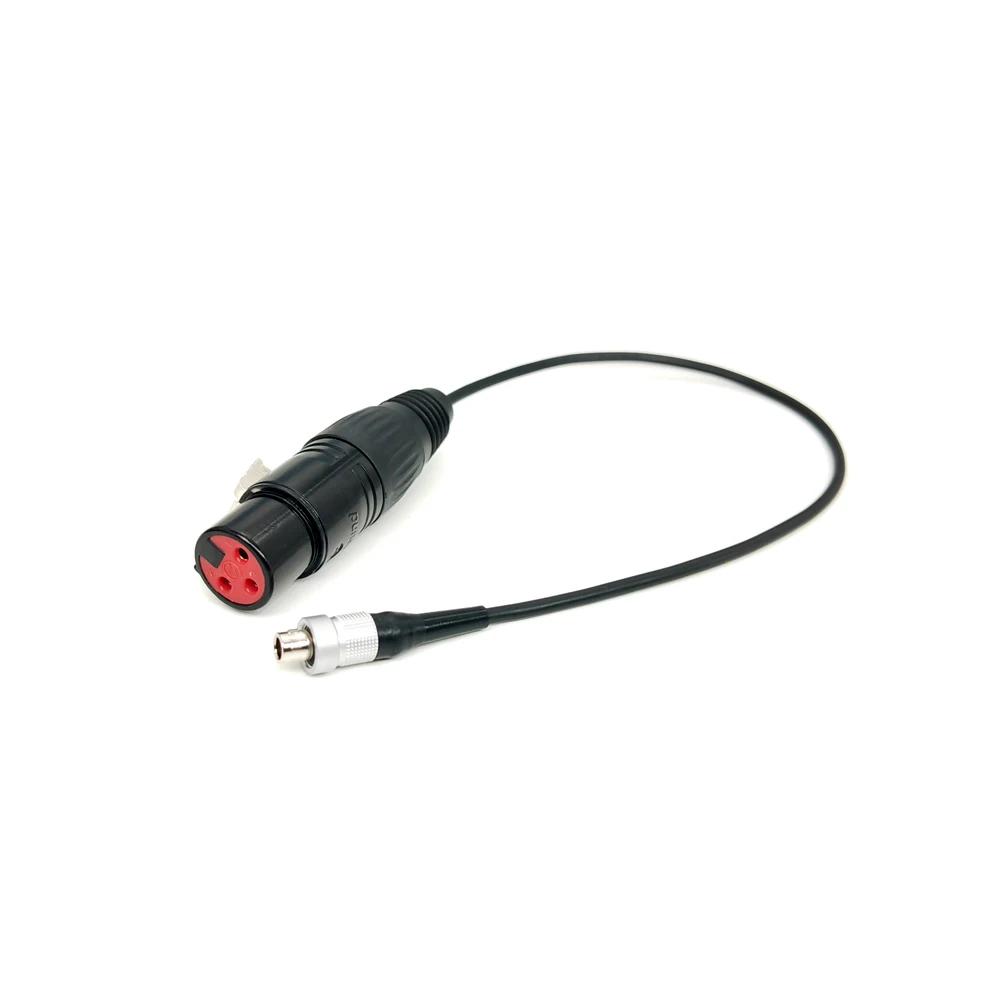 Audio input Cable for Shure UR1M, Sennheiser SK2000 Transmitter, Zaxcom, Wisycom Microphones , FVB Mini 3 Pin Male to XLR 3 Pin