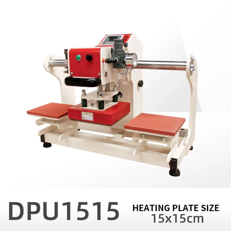 Automatic Pneumatic Sublimation Heat Press Machine, Double-position Hot Stamping Device for DIY T-shirts and Phone Cases