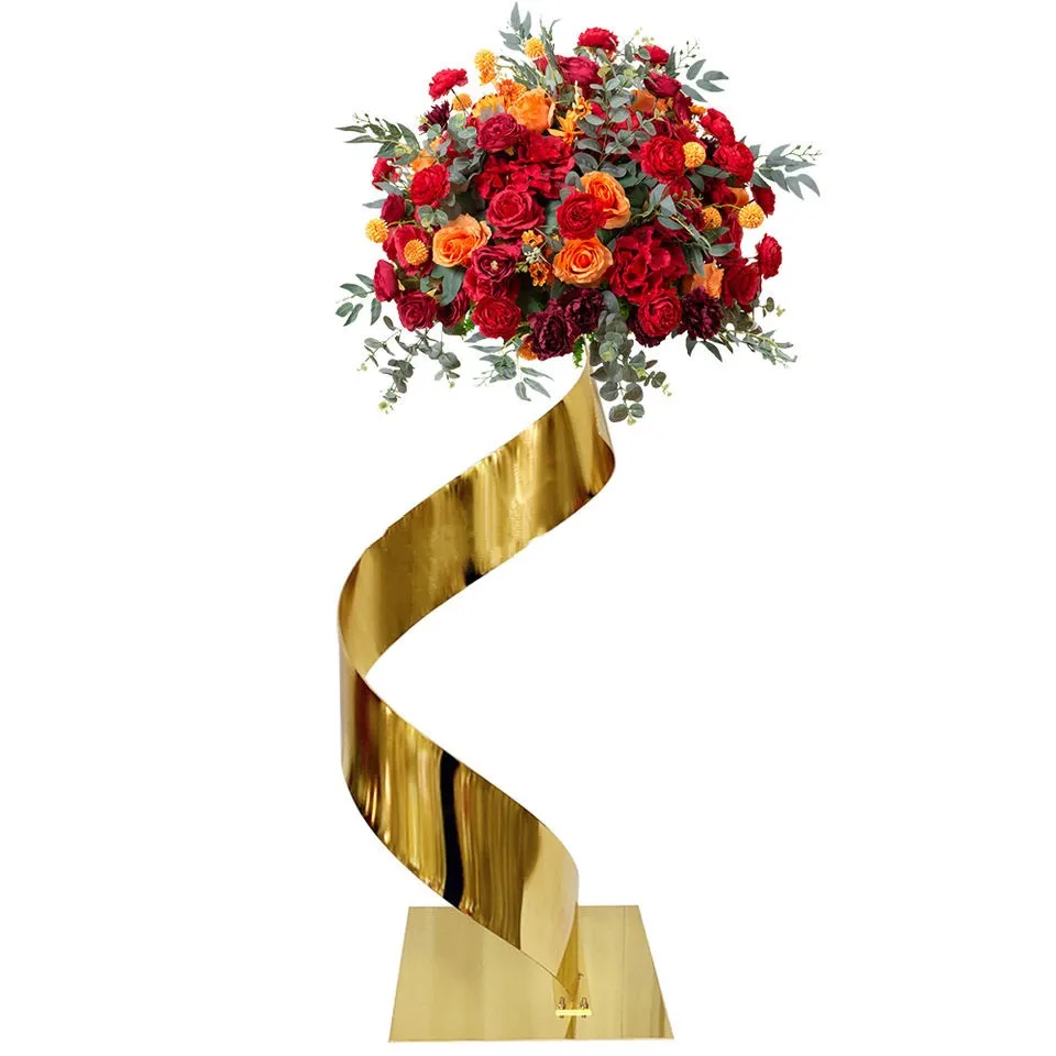 

Wedding decoration flower stand centerpieces golden table decor centerpiece