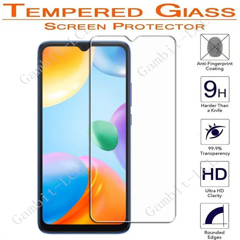 Para xiaomi redmi 10 5g prime 2022 power 10a 10c a1 plus k40s k50 ultra gaming k50i protetor de tela filme vidro temperado capa