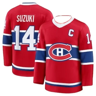 2026 Winter Neues Eishockey-Trikot Herren Rot & Blau Gestreiftes Langarm-Sporttrikot für Freizeit & Sport Kinder – Detail 8