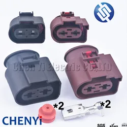 2 Pin Auto connector Power Pump Electronic fan harness plug 1J0 971 955 1K0971955 4B0971955 1K0971055A 13663324