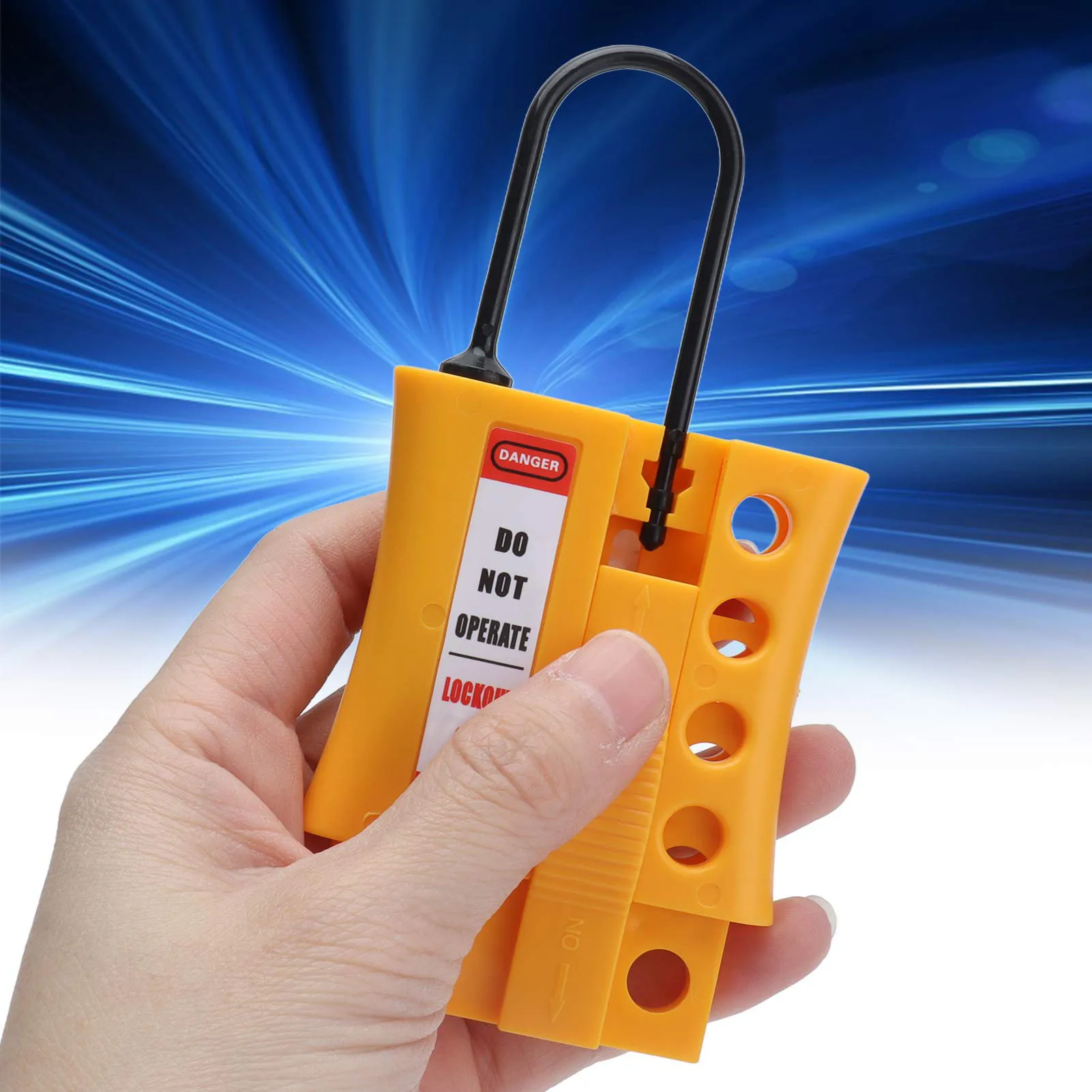 Hasp Tagout Stop Lockout Nylon ABS 4 Hole Insulated Loto Safety Lock for 36mm Keyholes