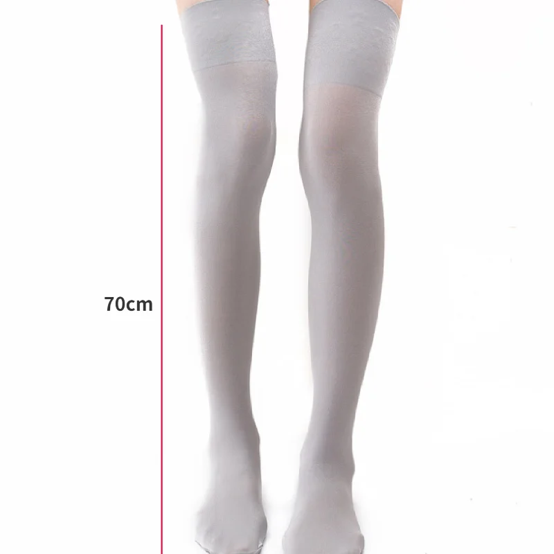 1 pair of ladies thigh stockings velvet stockings silicone non-slip high lat mouth super elastic knee stockings do not slip