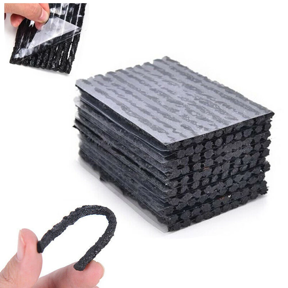 Tire Repair Strips 6mm/3.5mm Car Motorcycle Bike Tyre Puncture Repairing Stiring Glue Rubber Strips Tools Plug Car Accessories