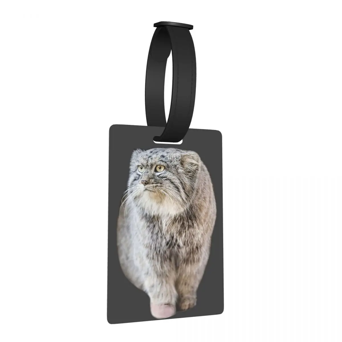 

Round Pallas Cat Luggage Tags Suitcase Accessories Travel Cute Baggage Boarding Tag Label Holder ID Name Address
