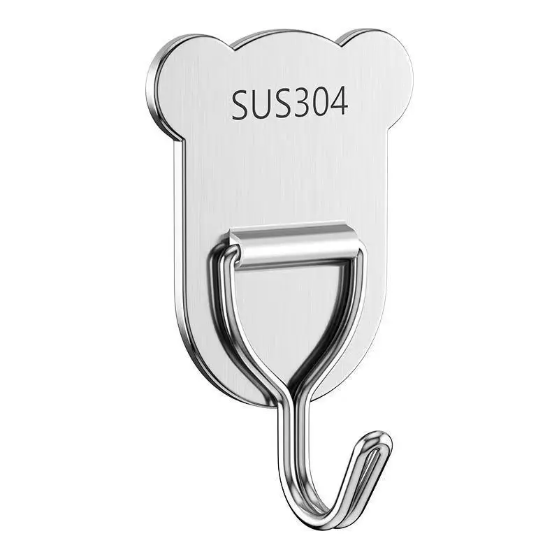 Stainless steel hook 304 thickened viscose strong load-bearing non-punching bathroom towel non-marking sticker