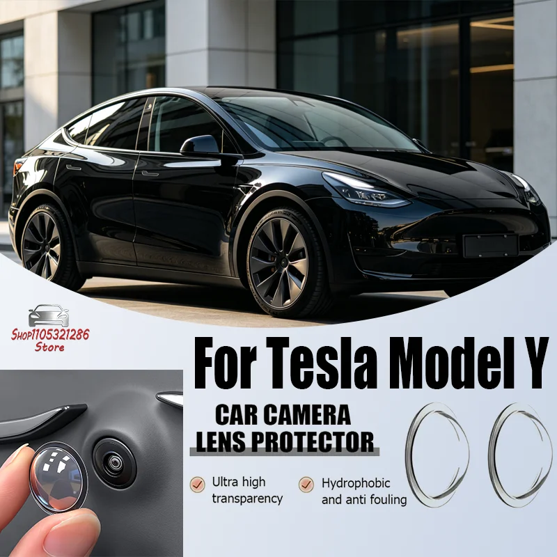 

For Tesla Model Y Car Camera Protective Cover,Lens Cover Specific,Car Mounted 360 Reverse Camera Protective Cover,Univer