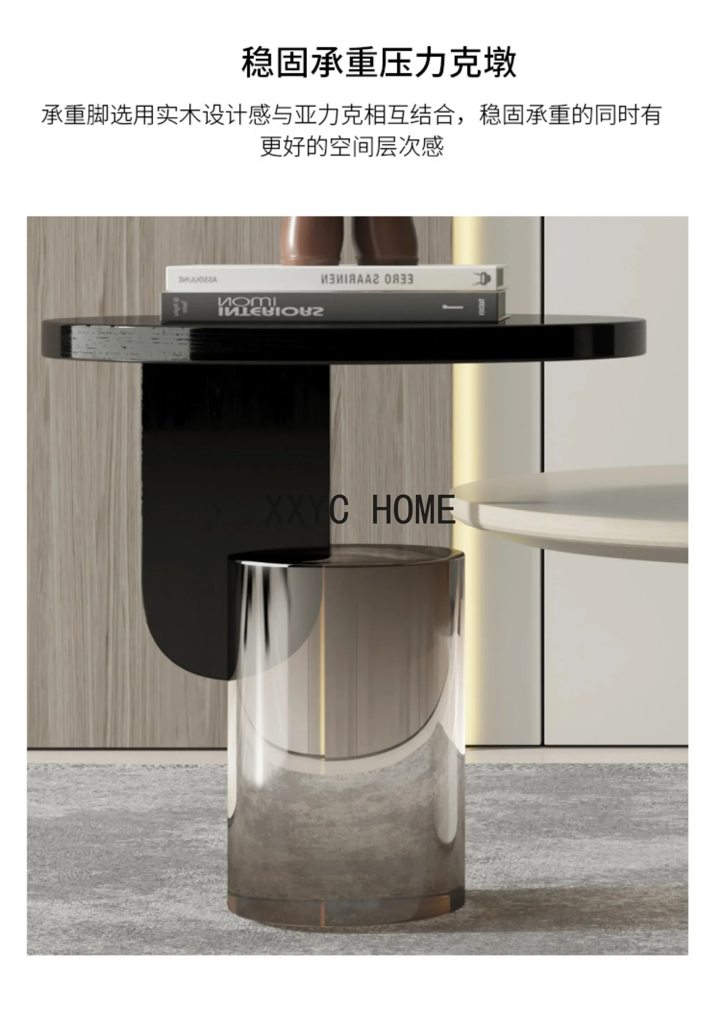 Tamanho criativo mesa de centro redonda combinação moderno e minimalista sala estar casa pequeno apartamento designer mesa lateral móveis