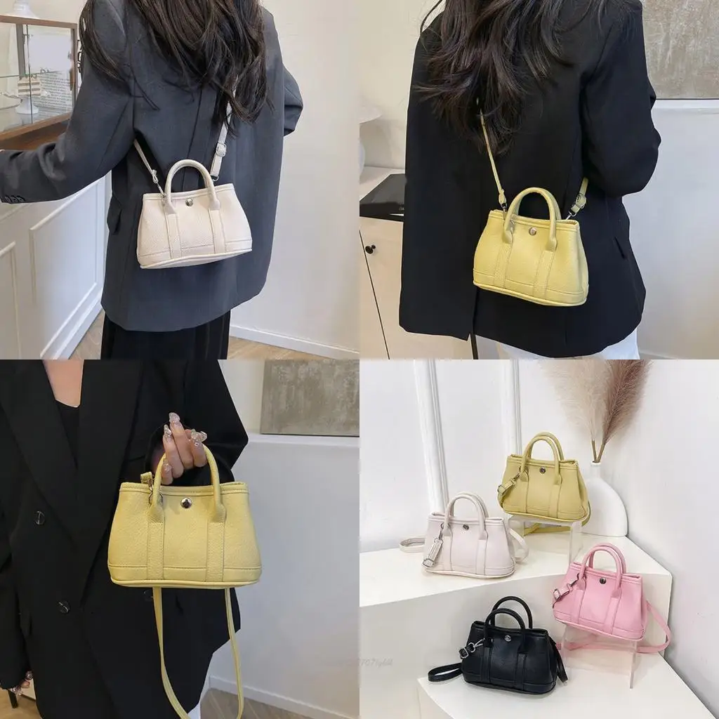 

X5XA Women Bag Trendy Crossbody Bag Solid Color Shoulder Bag PU Leather Handbag