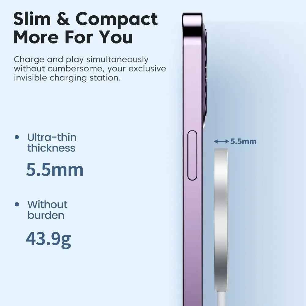 자기 무선 충전기 15W 빠른 충전 무선 전화 충전기 iPhone 15 14 Pro Max 미니 빠른 자기 충전기