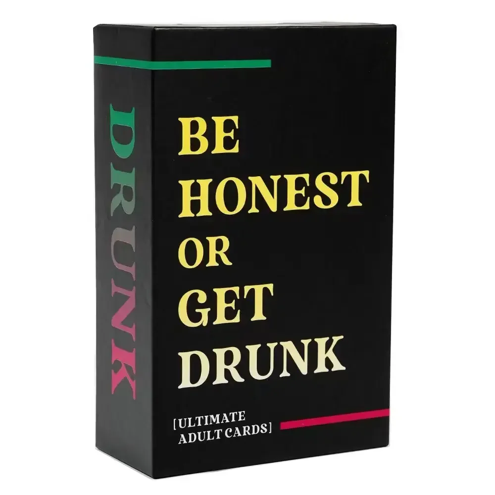 Be Honest or Get Drunkes Ultimate Adult Card Game 77 Cards Party Board Games in Box English Version Drink Card Game Board games