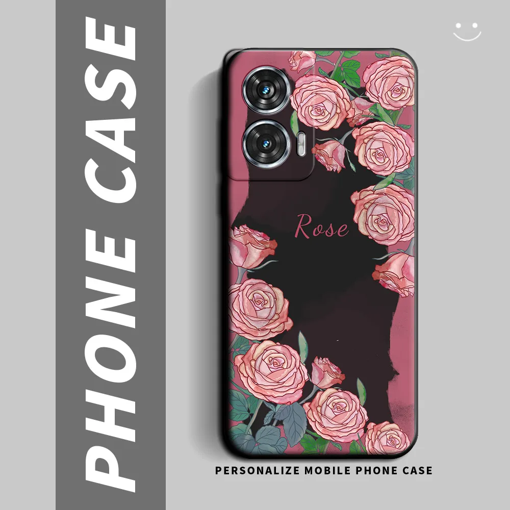 For Moto Edge 50 Ultra 50 Fusion Case Soft Silicone TPU Panda Butterfly Flower Phone Case For Motorola Moto X50 Ultra Back Cover